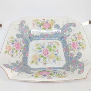 Vintage Laudel Floral Square Serving Bowl